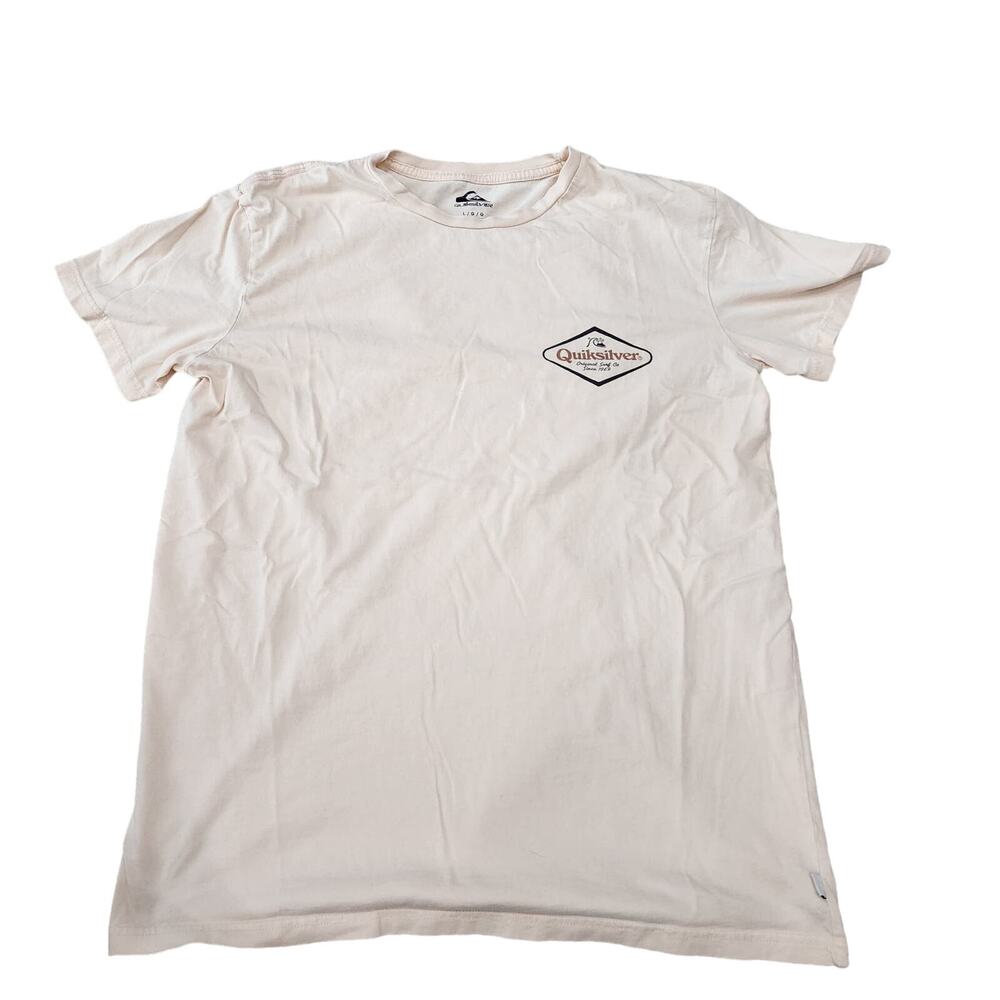 Quicksilver orange mens size large t shirt